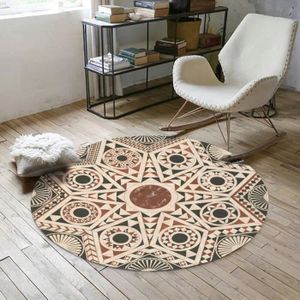 TAPIS tapis ethnique rond φ120cm tapis berbere tapis géo