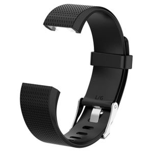 Avizar Bracelet pour FitBit Charge 2 Sport Silicone Texturé Fermeture  Boucle ardillon Noir - Accessoires montre et bracelet - LDLC