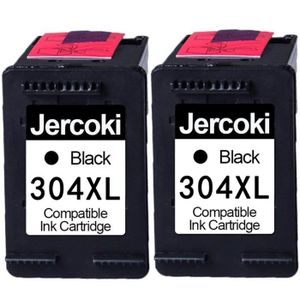 CARTOUCHE IMPRIMANTE 2 Noir Cartouches d'encre Compatible pour HP 304 X