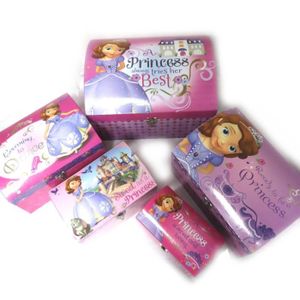 COFFRE - MALLE Princesses Disney [N0907] - Set de 5 malles dome Princesse Sofia