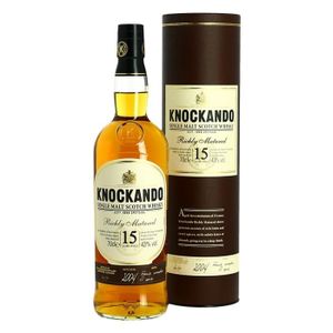 WHISKY BOURBON SCOTCH KNOCKANDO 15 ans Richly Matured Speyside Whisky