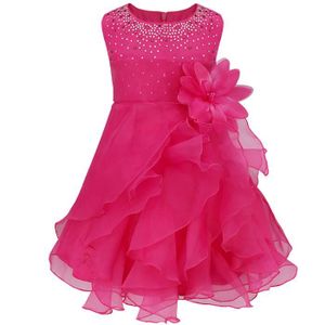 Bébé Filles Fête//Baptême//fleur fille robe IV//Bourgogne âge 12//18 mois
