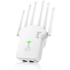 REPETEUR DE SIGNAL Extension Wifi, Répéteur Wifi 1200 Mbit-S (867 Mbit-S 5 Ghz + 300 Mo-S 2,4 Ghz), Amplificateur Wifi Avec Répéteur-Routeur-Po[s5458]