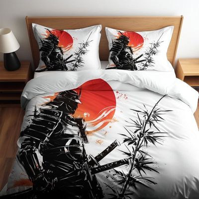 DJDEA Parure de lit 140x200cm + 1 Taie d'oreiller 65x65cm Polyester