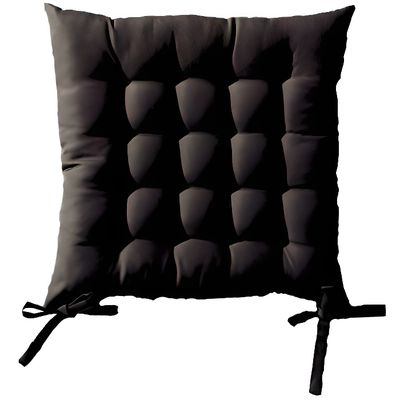 Galette de chaise rayée déhoussable coton carrée pas cher 