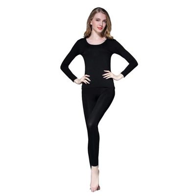 Legging Thermique Femme Noir - Nylon/élasthanne, Taille M, Pour L'hiver, Bas Chaud Fin - 3