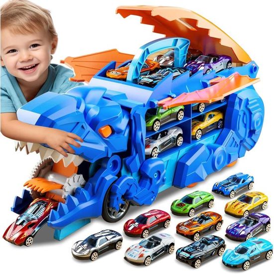 CAMION Dinosaure Jouet Camion de Transporteur JouetCamion Enfant avec