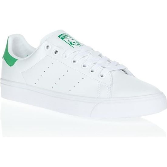 ADIDAS Baskets Stan Smith Vulc Blanc et vert Homme Blanc Vert Cdiscount Chaussures