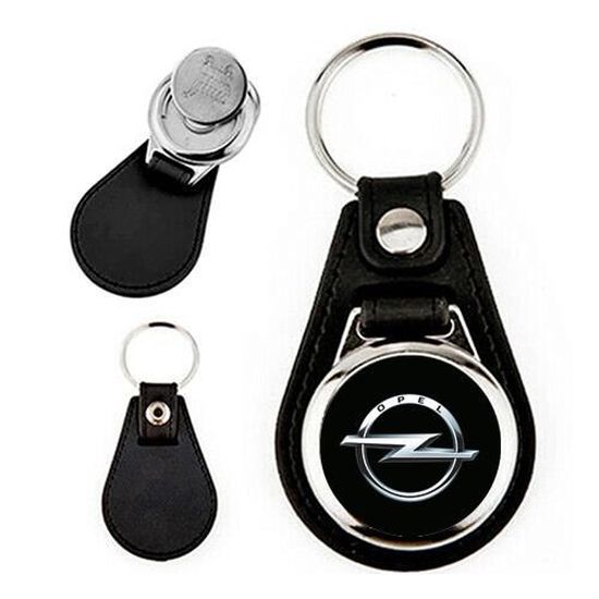 porte cle opel en metal et simili cuir avec son jeton de caddie aimante cdiscount bagagerie maroquinerie