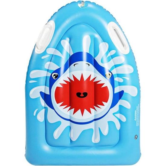Planche Gonflable 4-en-1 Enfant - Bodyboard, Hamac & Bouée Piscine Avec Poignée - Jeu Aquatique