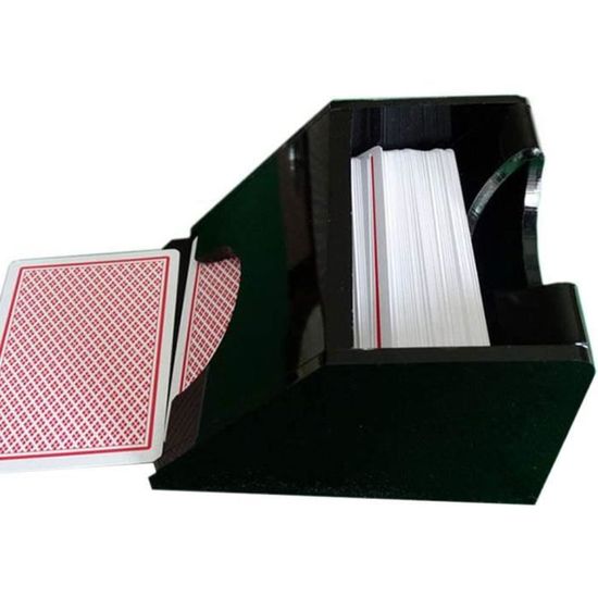 Anulely Dispensador De Cartas Zapato Para 4 O 6 Barajas – Accesorio De Mesa Para Póker, Blackjack Y Juegos De Cartas, Reutilizable Para Club Y Hogar