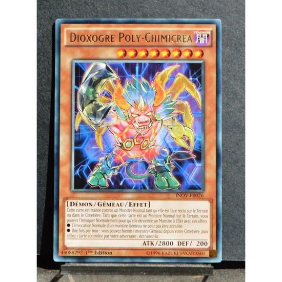 Carte YU-GI-OH INOV-FR026 Dioxogre Poly-chimicréa NEUF FR - Cdiscount ...