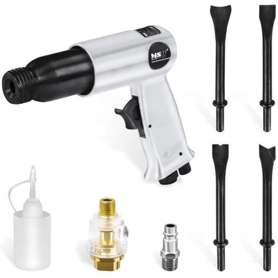 Marteau burineur pneumatique avec 4 burins pour compresseur | Leroy Merlin Marteau burineur pneumatique avec 4 burins pour compresseur | Leroy Merlin
