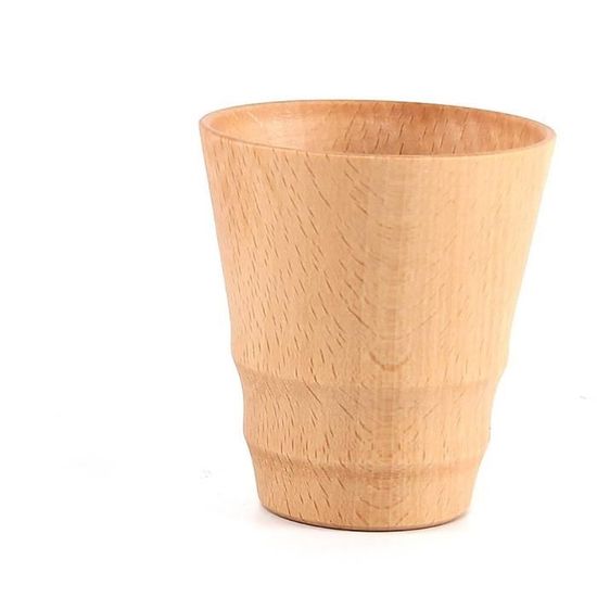 EIF Tasse à Café En Bois Tasse De Camping En Bois Style Nordique Polie