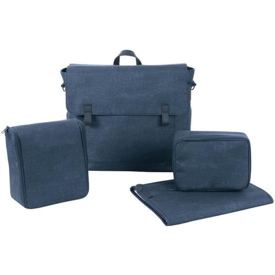BEBE CONFORT Sac à langer Modern Bag, avec matelas à langer et compartiment isotherme - Nomad Blue