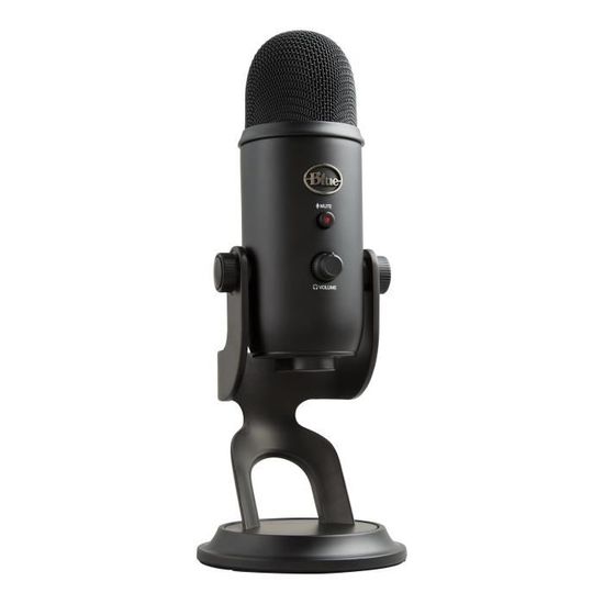 Microphone USB Premium - LOGITECH G - Yeti - Pour Enregistrement, Streaming, gamer, Podcast - PC ou MAC - Noir