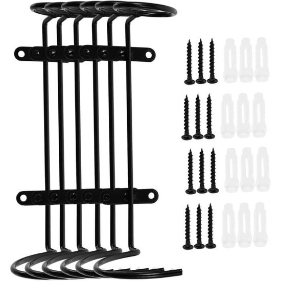 GK06900-12 Crochets de Rangement pour Tasses Porte-Tasse Suspendu Métal Sous Meuble Cuisine Pour