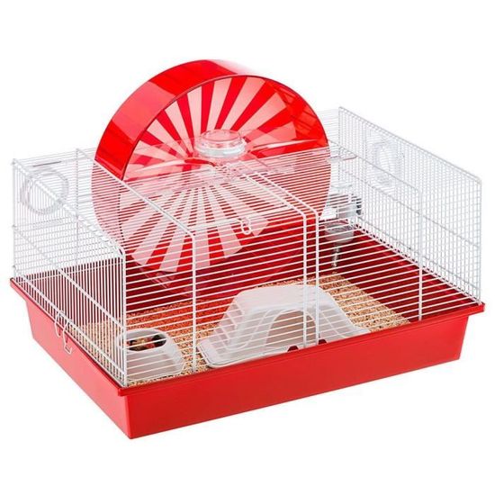 FERPLAST Coney Island Cage ludique pour hamsters - 50 x 35 x 25 cm - Blanc