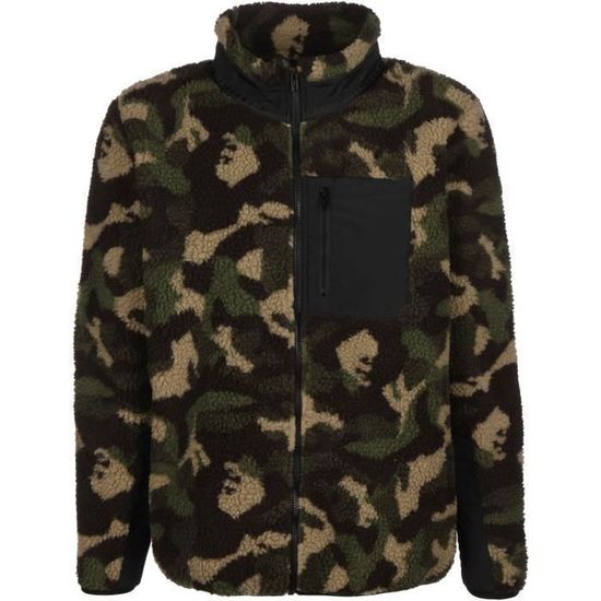 Veste Polaire Homme BWBIKE - Léger, Chaud, Col Montant, Poches Zippées, Pour Plein Air Et Quotidien