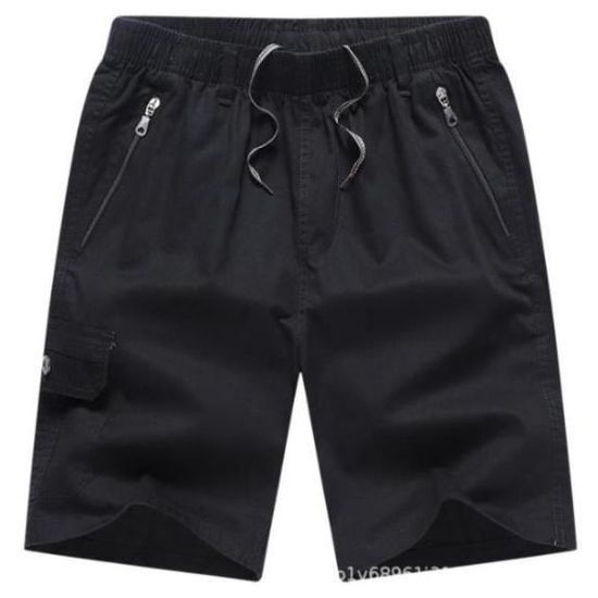 Pantalon Court Ajustable Ceinture élastique Short Homme été Multipoches Baggy Shorts Et Bermudas Homme Casual Short Cargo Homme Travail Plage Sport Bermuda Homme Respirant Short Cargo Homme Pantacourt Japonais Homme