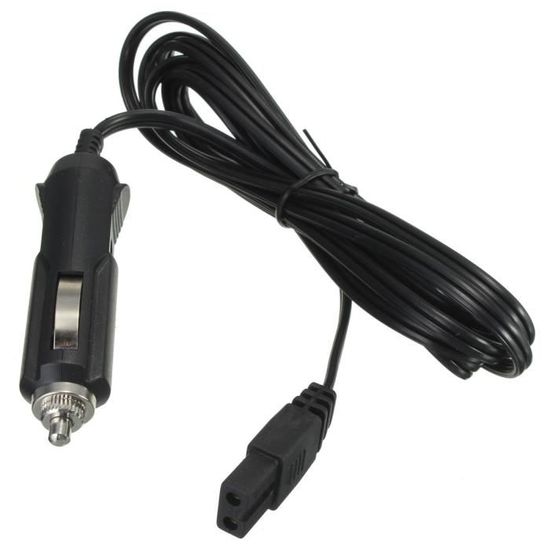 Lot De 2 Adaptateurs Allume-cigare 12V/24V Avec Câble 16AWG Et Fusible 15A - Voyant LED - Pour Voiture, Camping-car, Pompe à Air - 10
