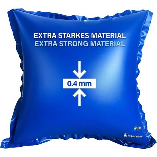 Coussin Piscine Hiver 120x120cm - PVC Résistant -25°C - Protection Hivernale Avec Corde