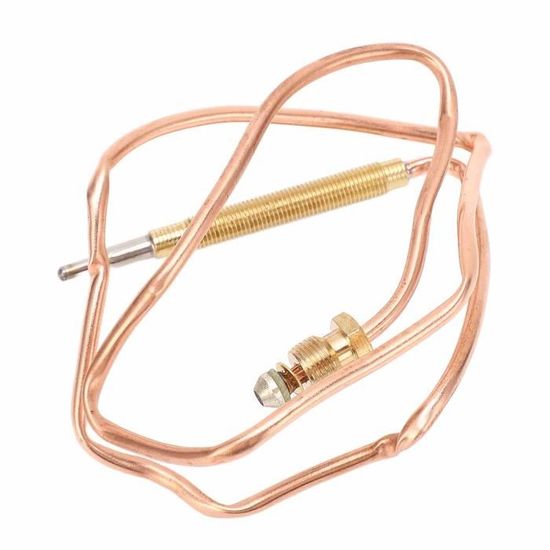Kit Thermocouple Universel Pour Gaz - Longueur 900 Mm Avec 5 écrous Adaptateurs - Pour Cuisinière Gaz, Chauffage, Cheminée - Sécurité Coupure Gaz
