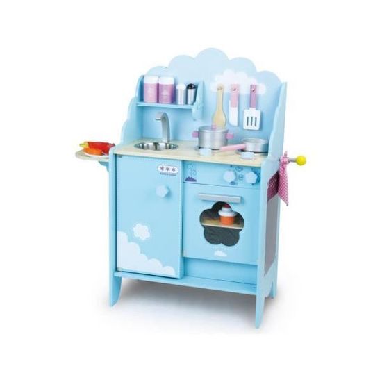 Cuisine dans les nuages - VILAC - Jouet d'imitation - Mixte - Bleu - 3 ans - Enfant - Multicolore - Bois