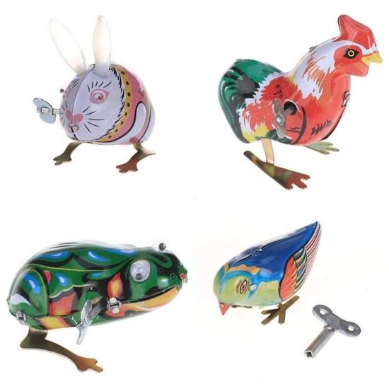 Lapin Jouet Mécanique Ancien - Automate Articulé MAX CARL Vers 1950 - Celluloid - Occasion