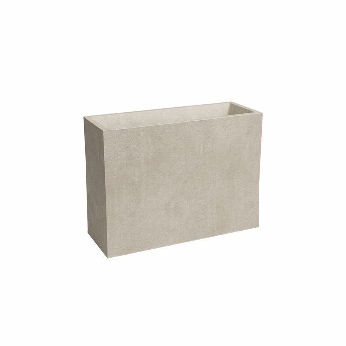 Jardinière haute SYDNEY - Plastique - Crème - Rectangulaire - 79.5x295x68 cm - 50 L - ARTEVASI