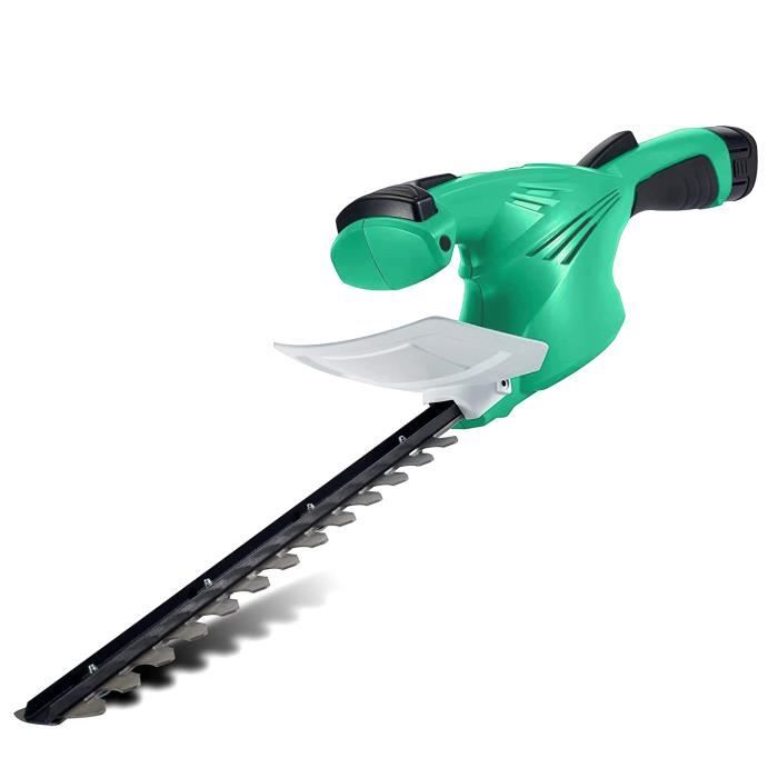 Taille-Haie Electrique Sans Fil - Lames Coupe 31,5 cm + Batterie Lithium 1,5 Ah et Chargeur