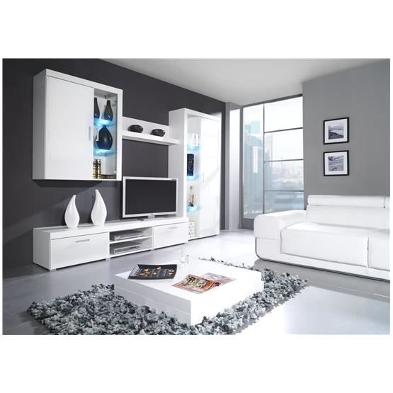 Meuble tv mural design MAMBA II blanc
