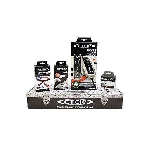 CTEK MXS3.8 (56-309) Toolbox Set avec Chargeur de Batterie et accessoires - MXS3.8 (56-309)