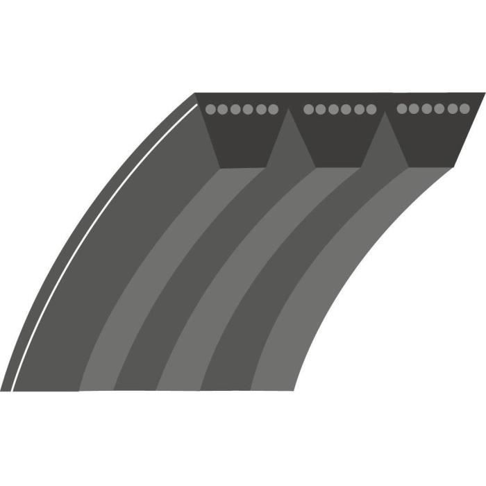 Courroie plate lignée qualité d'origine BOBCAT / RANSOMES, adaptable pour coupe 36 & 48\