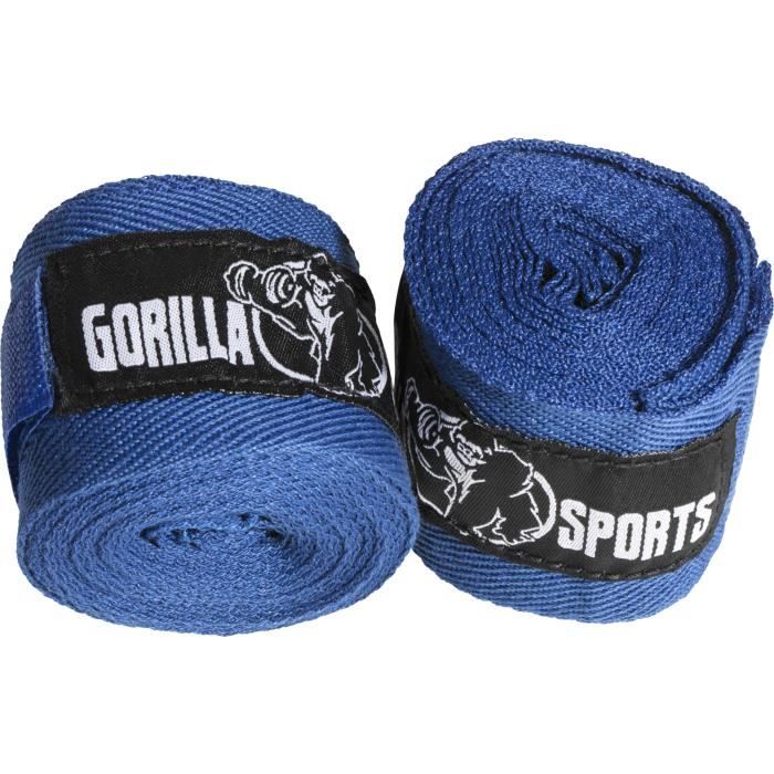 Bandages de maintien pour la pratique de la Boxe bleu