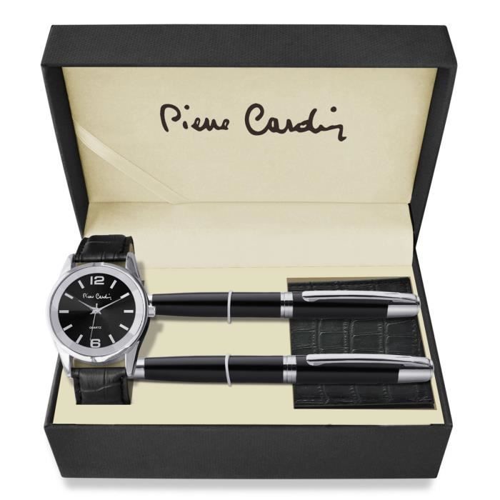 Coffret Cadeau Authentique Pierre Cardin Montre Portefeuille Stylos