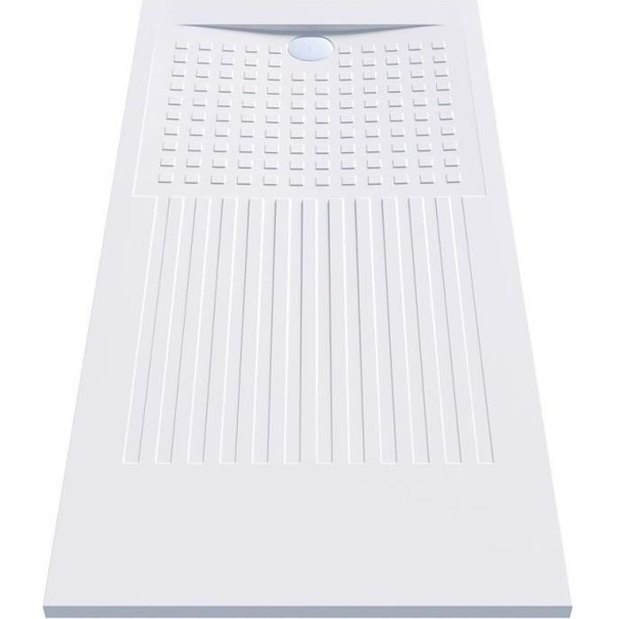 Receveur de douche blanc découpable 3.5cm OASIS - 170x70cm
