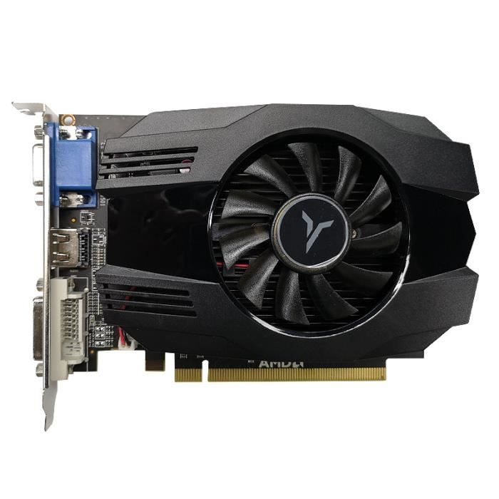 Yeston Carte Graphique R5 240-4G D3 VA Carte Graphique DirectX 11 4 Go - 64 Bits 1333 MHz 2 Phases GPU Basse Consommation