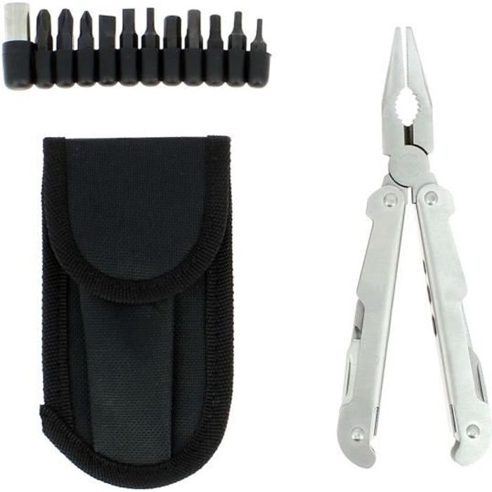 Pince 25 multifonctions avec pochette-ceinture et embouts inclus - Redcliffs outdoor gear