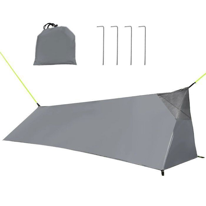 Bâche De Camping JAICOM 3x4 M – Toile Ultralégère PU3000 Mm, Imperméable Et Anti-UV – Avec Piquets, Corde, Sac De Transport – Pour Randonnée, Pique-Nique, Hamac