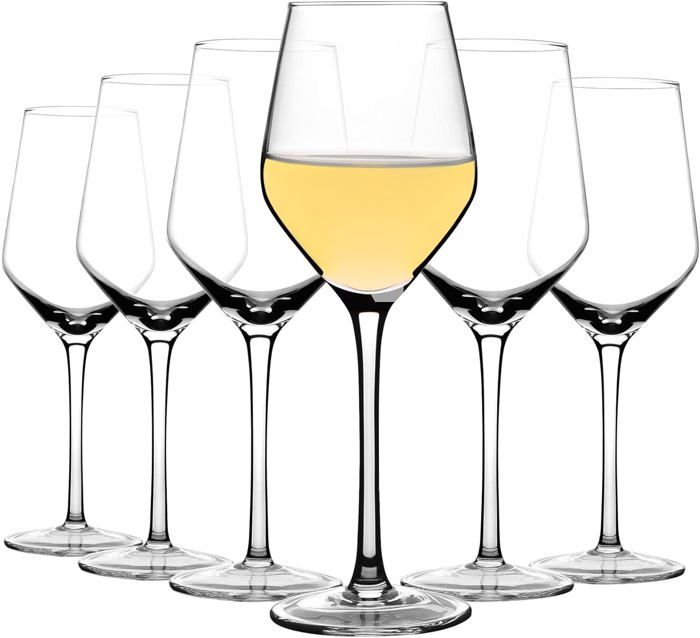 6 Verres à Vin Pied 360mL Glasmark Krosno - Transparent, Lave-vaisselle Safe