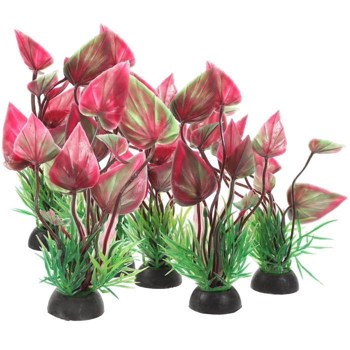 Comparer les prix de Lot de 10 petites plantes artificielles pour aquarium - Plantes aquatiques artificielles vives - En plastique - Réutilisables -