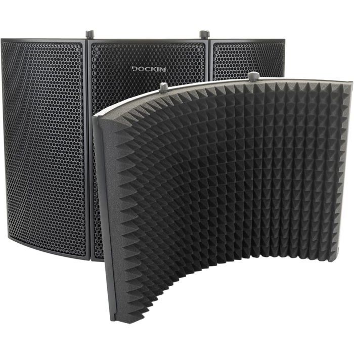 Cabine Vocale Portable BXI - Boîte D'Isolation Microphone Avec Mousse Acoustique Pliable