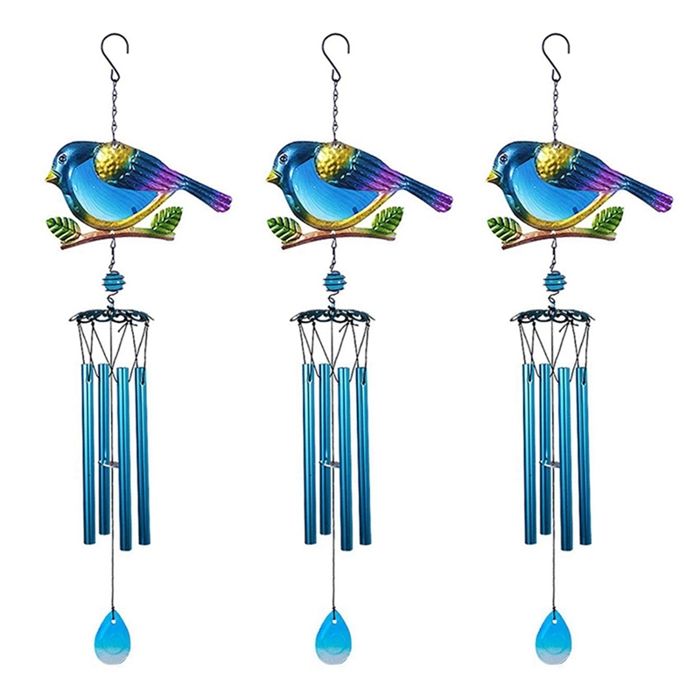 Carillon a Vent Exterieur, 6 Tubes Creux en Aluminium, Carillons