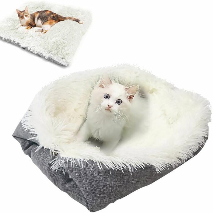 Meilleurs prix pour Lit moelleux Coussin pour chat panier ultra doux Moelleux et doux fond antidrapant en Peluche Lavable pour Chaton Petit Odipie