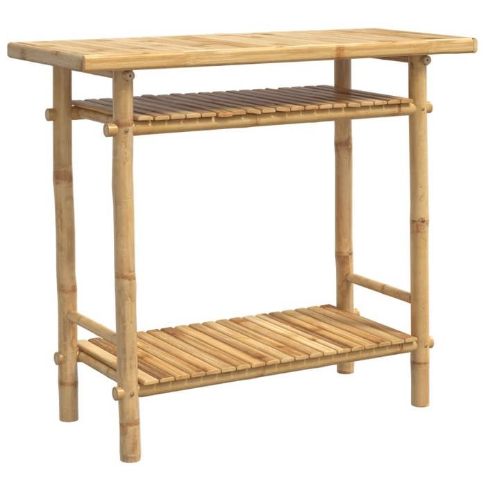 Réduction - Meuble console - Table dappoint Design élégant - 90x37x75 cm bambou @FR415566