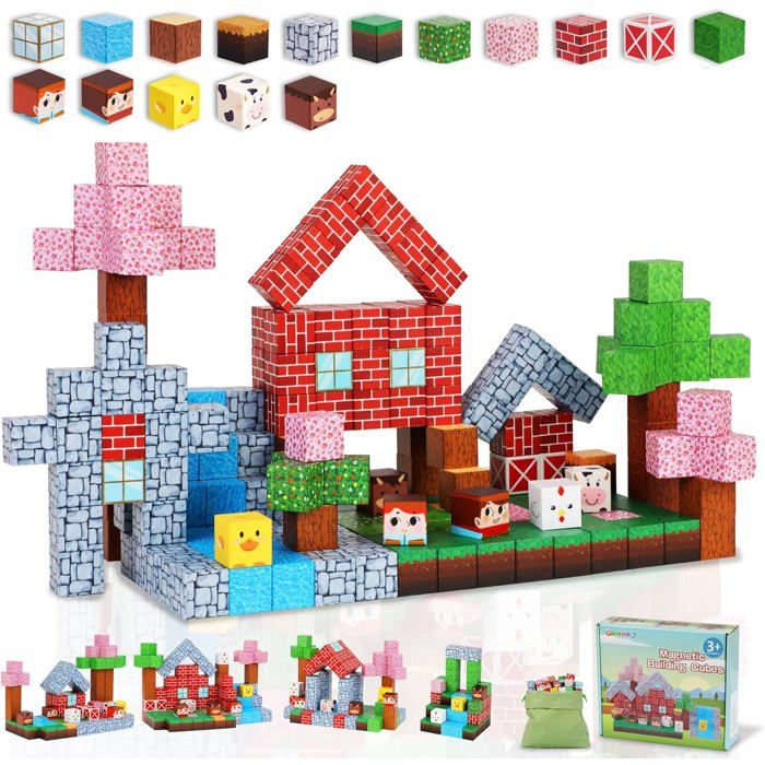 Blocs de construction magnétiques enfants - SWAPY - 110 pièces - Jeu 3D éducatif - Lumineux
