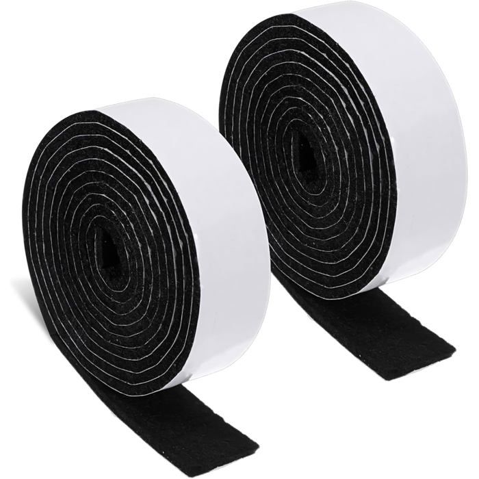 2pc rouleaux de patins en feutre autocollants - 3 mm dépaisseur - Pour pieds de chaise chaise à bascule protection du sol