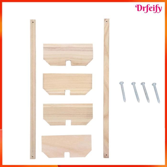 Meilleurs prix pour Perchoirs en bois - AKOZON - Pack plaques 4x - Bois naturel - Stable antiroulis - Résistant aux rongements