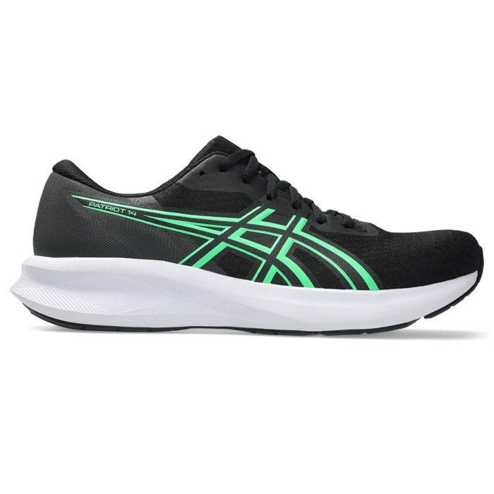 Chaussures De Running Homme - ASICS Patriot 14 - Black/Vital Green Chaussures De Running Homme - ASICS Patriot 14 - Black/Vital Green